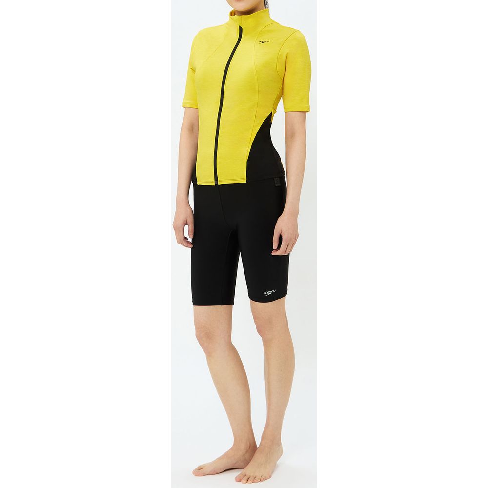 speedo（スピード） 水泳水着 レディース Short Sleeve Wavy Sepa