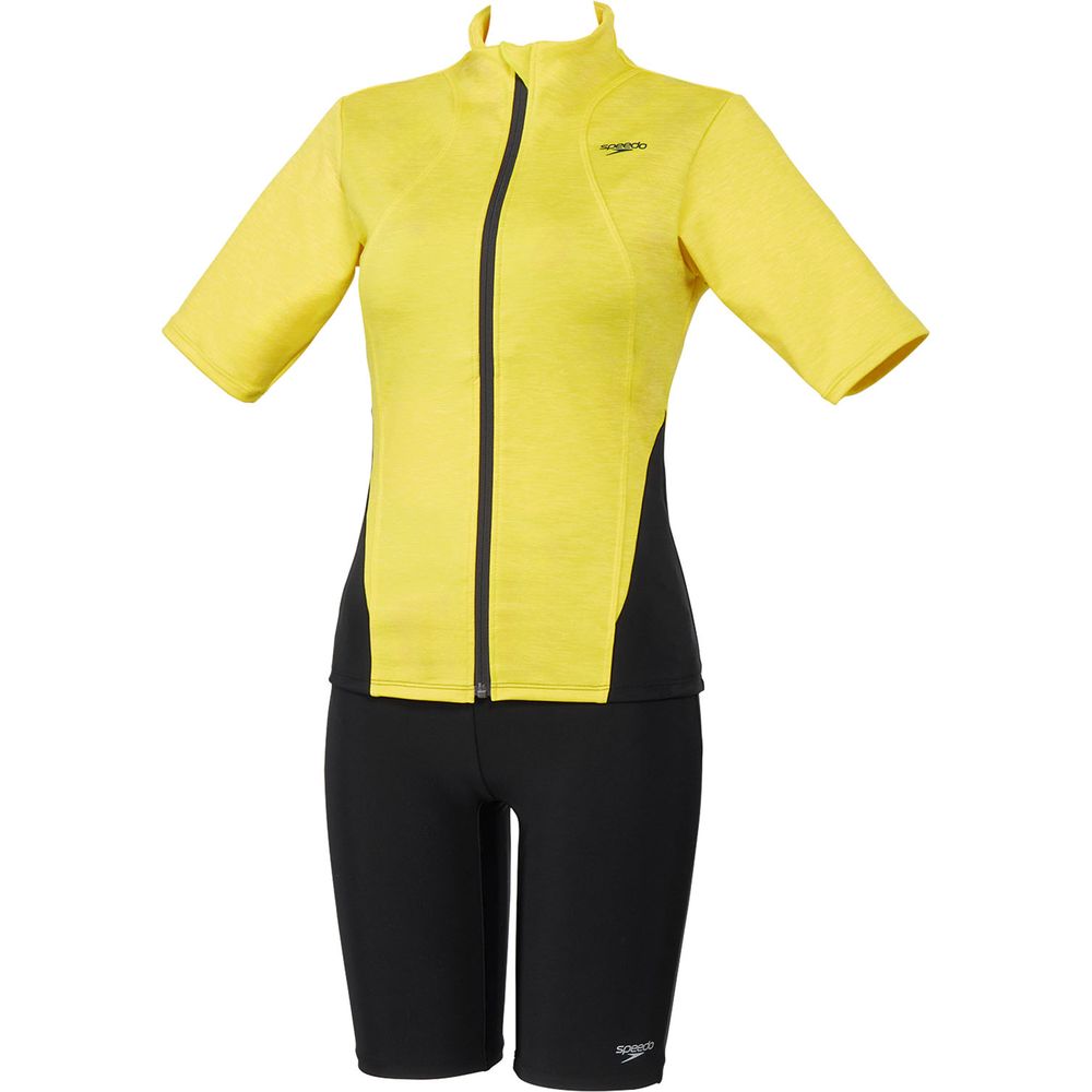 speedo（スピード） 水泳水着 レディース Short Sleeve Wavy Sepa