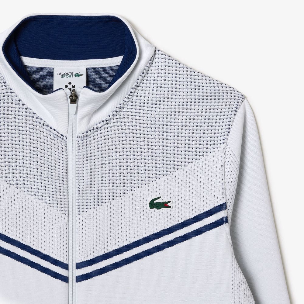 ラコステ LACOSTE テニスウェア メンズ 『ダニール・メドベージェフ』メッシュ切り替えトラックジャケット SH1090-99-BED 2023FW 『即日出荷』｜kpi｜06