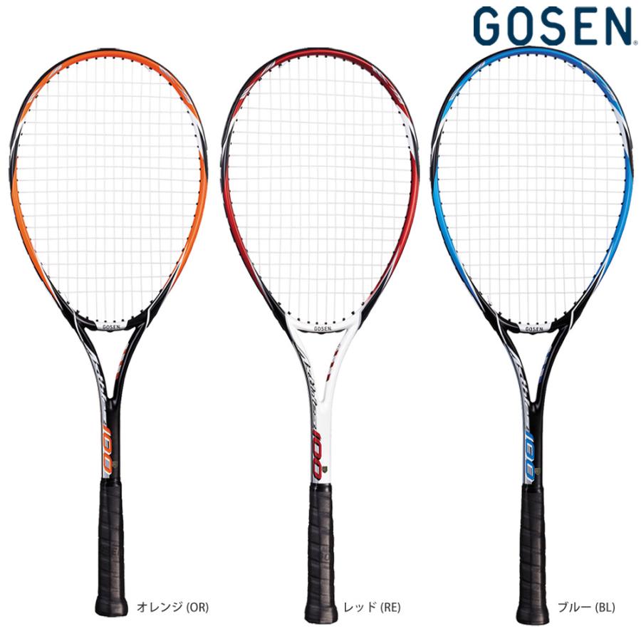 ゴーセン GOSEN ソフトテニスソフトテニスラケット  AXTHIES 100 アクシエス 100 ガット張り上げ済み SRA1