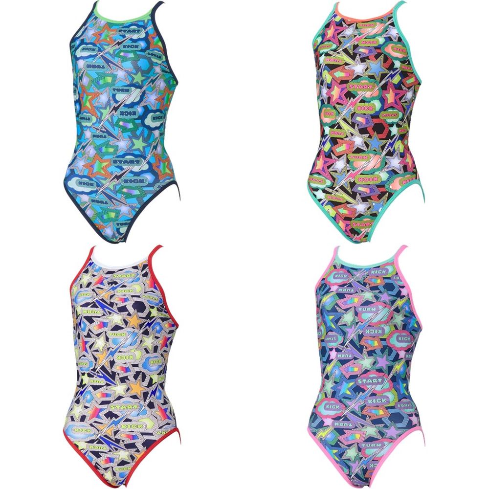 スピード Speedo 水泳水着 ジュニア   Sparkling Boom TurnS Suit STG02556
