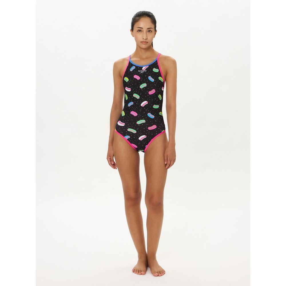 speedo（スピード） 水泳水着 レディース ホットドッグターンズスーツ