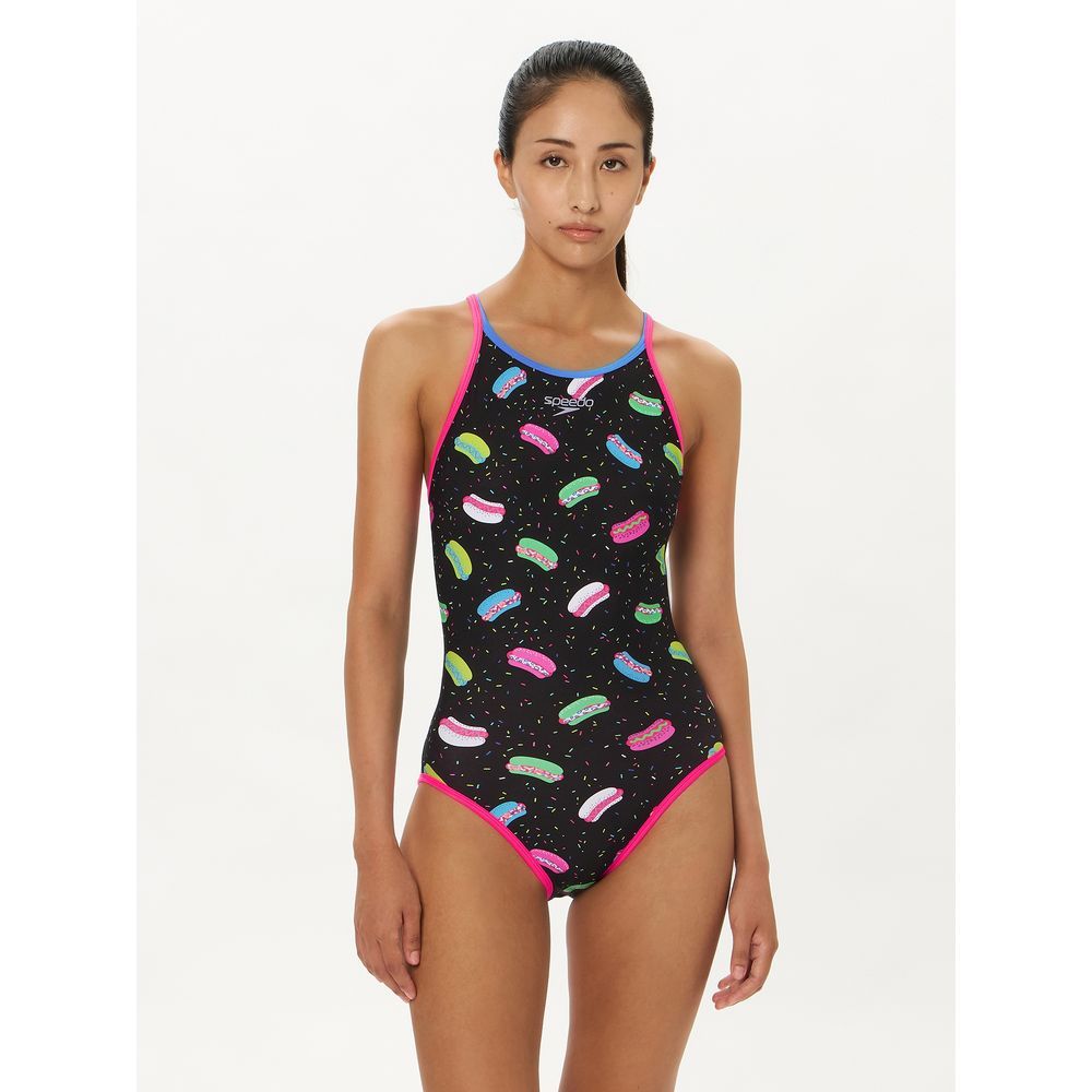 speedo（スピード） 水泳水着 レディース ホットドッグターンズスーツ