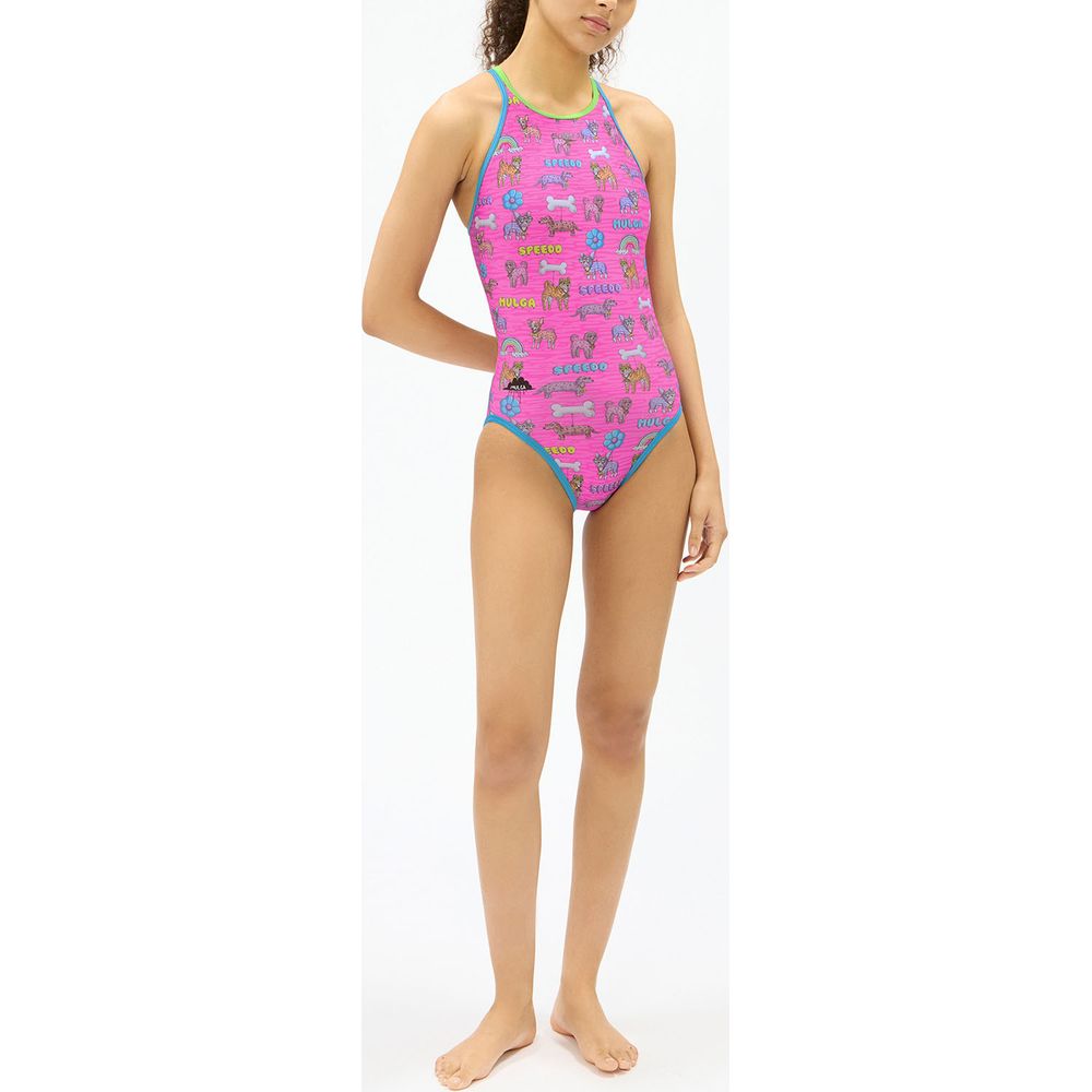speedo 競泳水着 イエロー/レッド Sサイズ speedo（スピード） 水泳水着 レディース MULGA Balloon Dog TurnS