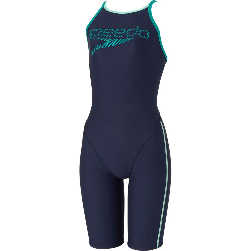 speedo（スピード） 水泳水着 レディース Zebra Stack TurnS Kneeskin