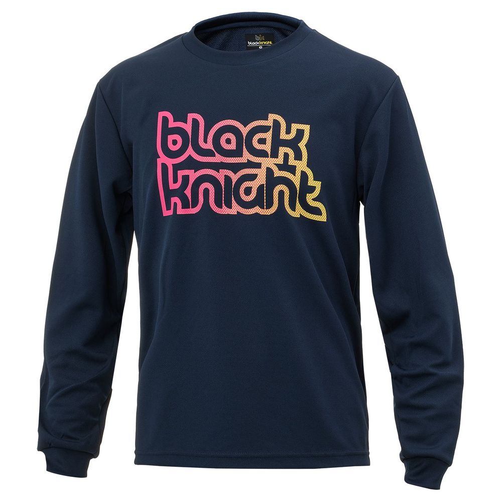 black knight バドミントンシャツ XL ロンＴ ブラックナイト Black knight バドミントンウェア ユニセックス ユニ