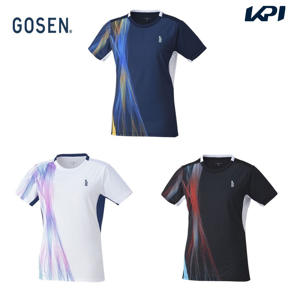 ゴーセン GOSEN テニスウェア レディース ゲームシャツ T2345 2023FW｜kpi
