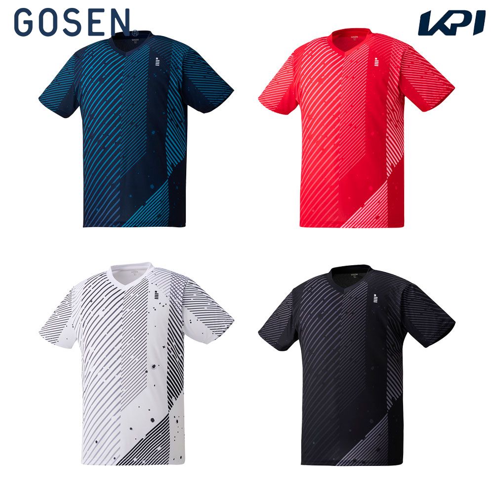 ゴーセン GOSEN テニスウェア ユニセックス   ゲームシャツ T2370 2024SS｜kpi