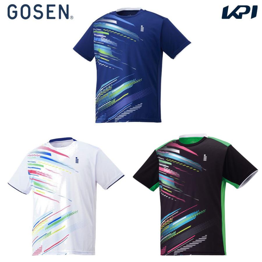 ゴーセン GOSEN テニスウェア ユニセックス   ゲームシャツ T2400 2024SS｜kpi