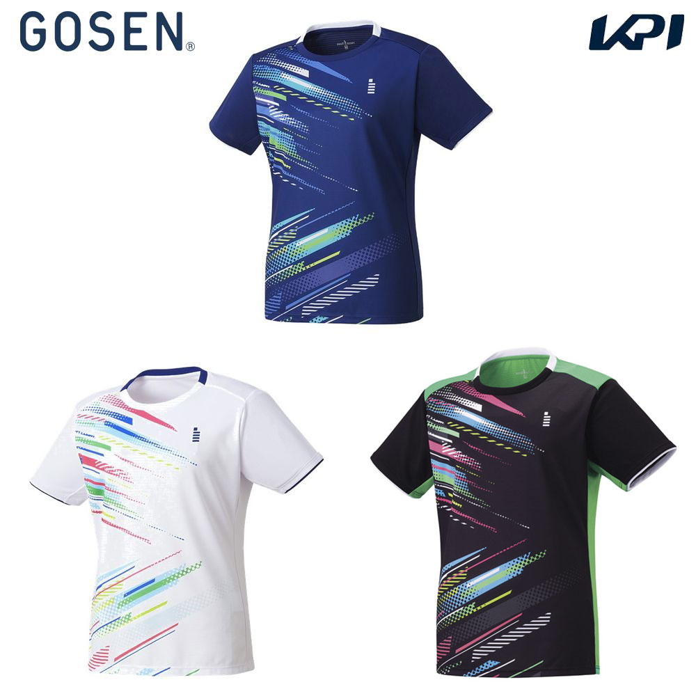 ゴーセン GOSEN テニスウェア レディース   ゲームシャツ T2401 2024SS