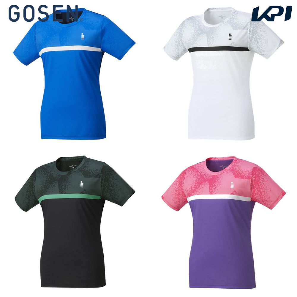 ゴーセン GOSEN テニスウェア レディース   ゲームシャツ T2409 2024SS｜kpi