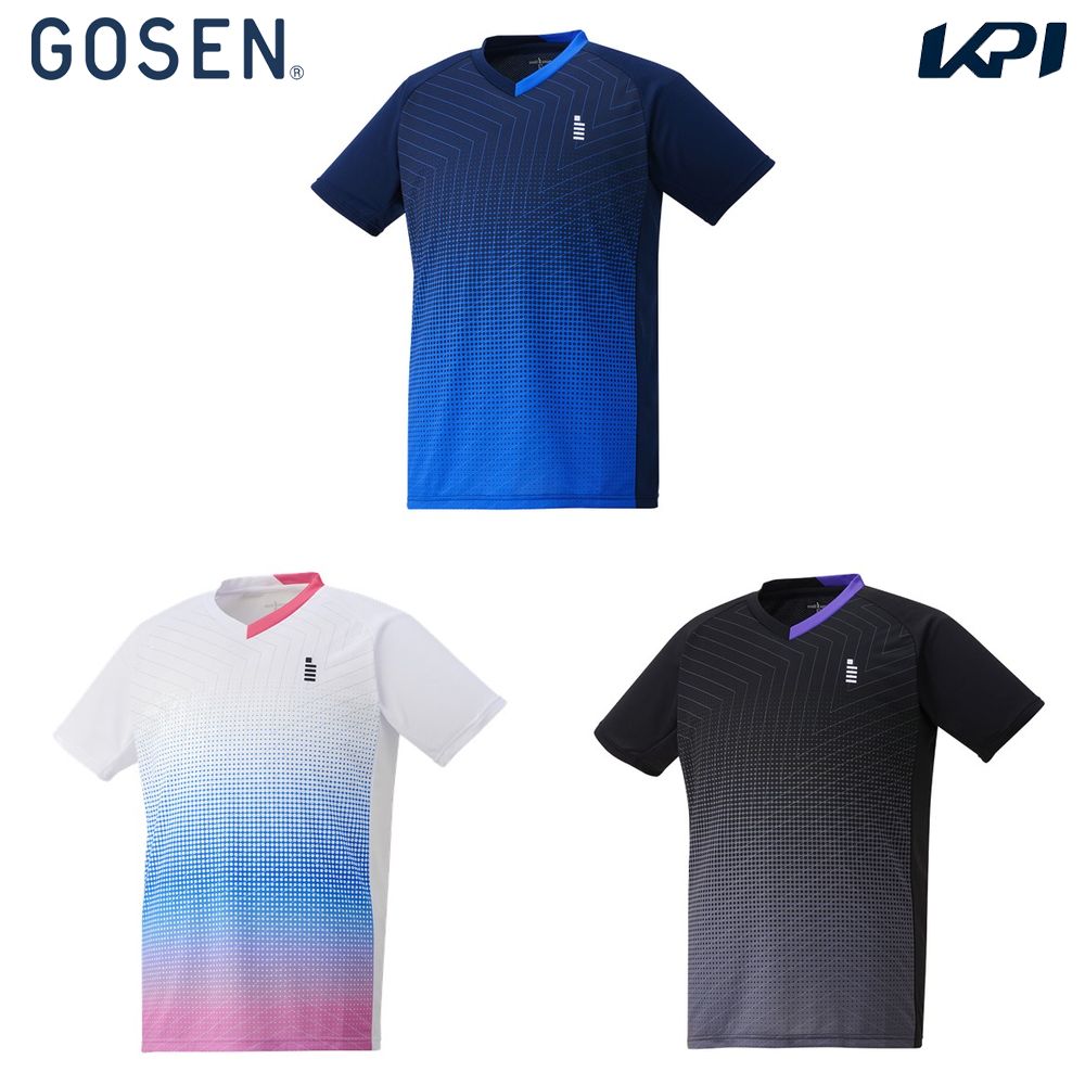 ゴーセン GOSEN テニスウェア ユニセックス   ゲームシャツ T2410 2024SS｜kpi