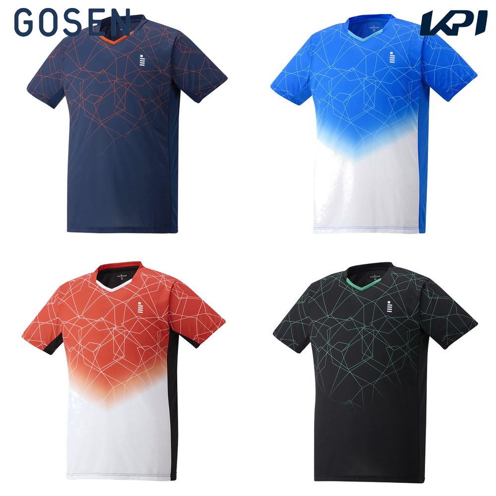 ゴーセン GOSEN テニスウェア ユニセックス   ゲームシャツ T2412 2024SS｜kpi