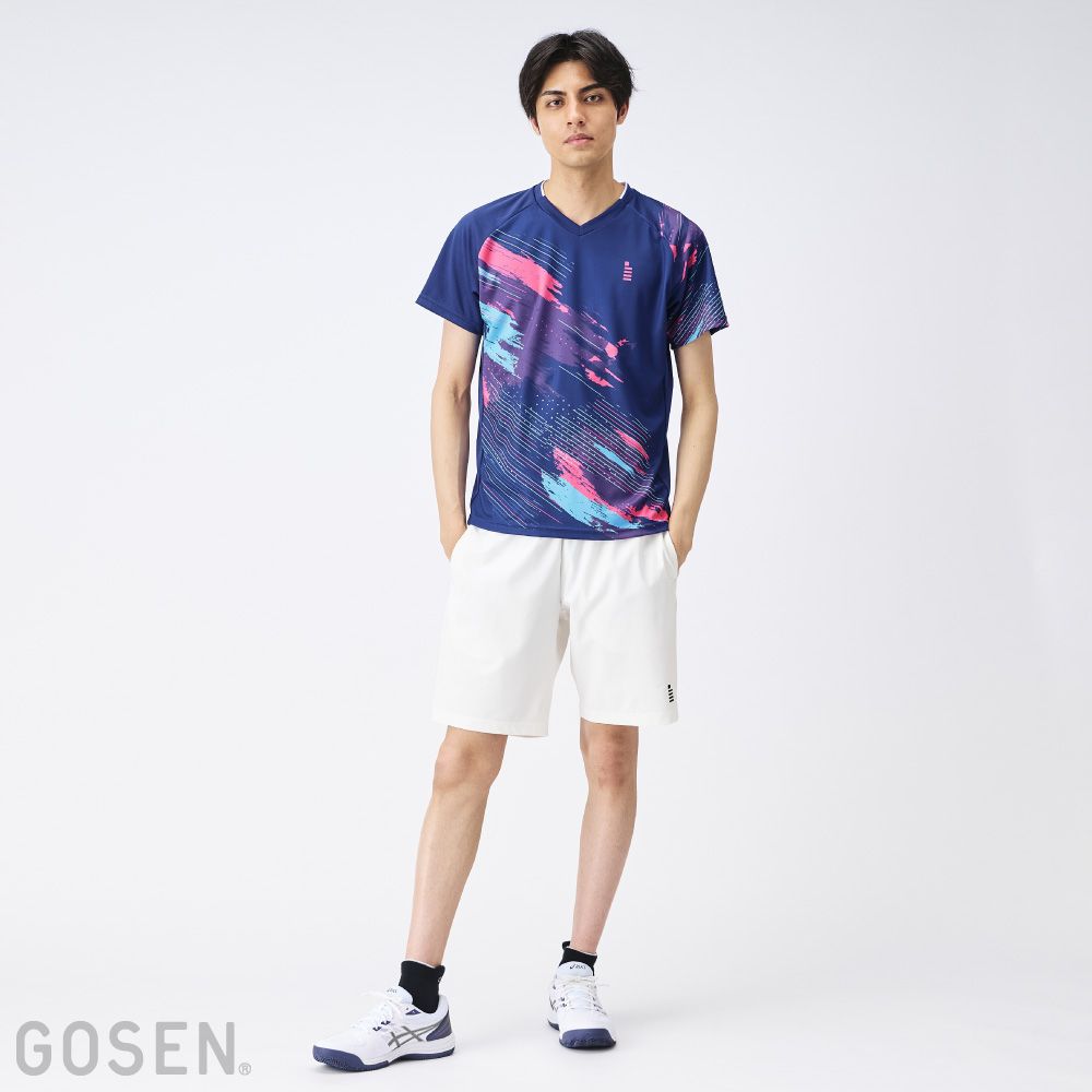 ゴーセン GOSEN テニスウェア ユニセックス   ゲームシャツ T2440 2024FW | GOSEN | 08