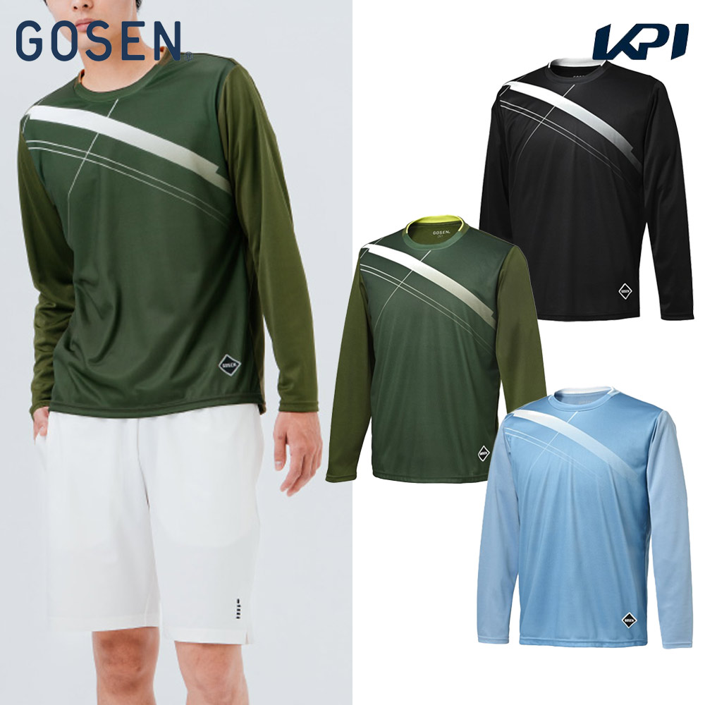 ゴーセン GOSEN テニスウェア ユニセックス   プラクティスロングTシャツ T2536 2025SS | GOSEN
