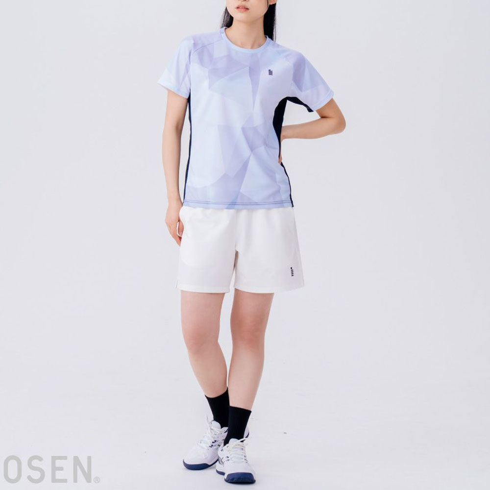 ゴーセン GOSEN レディースゲームシャツ T2643 ライトグレーM テニス GOSEN（ゴーセン） テニスウェア レディース レディース ゲームシャツ