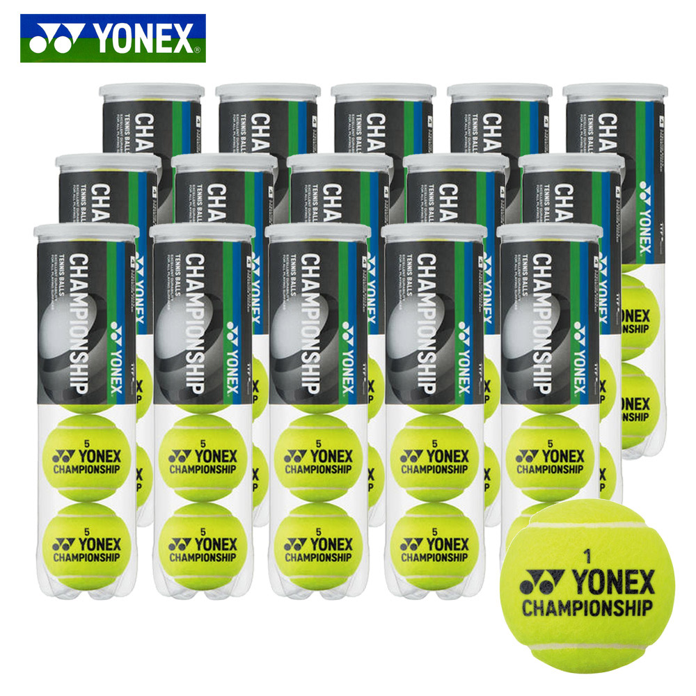 ヨネックス YONEX テニスボール  チャンピオンシップ  1箱60球/5ダース  CHAMPIONSHIP TB-CHS4 『即日出荷』｜kpi