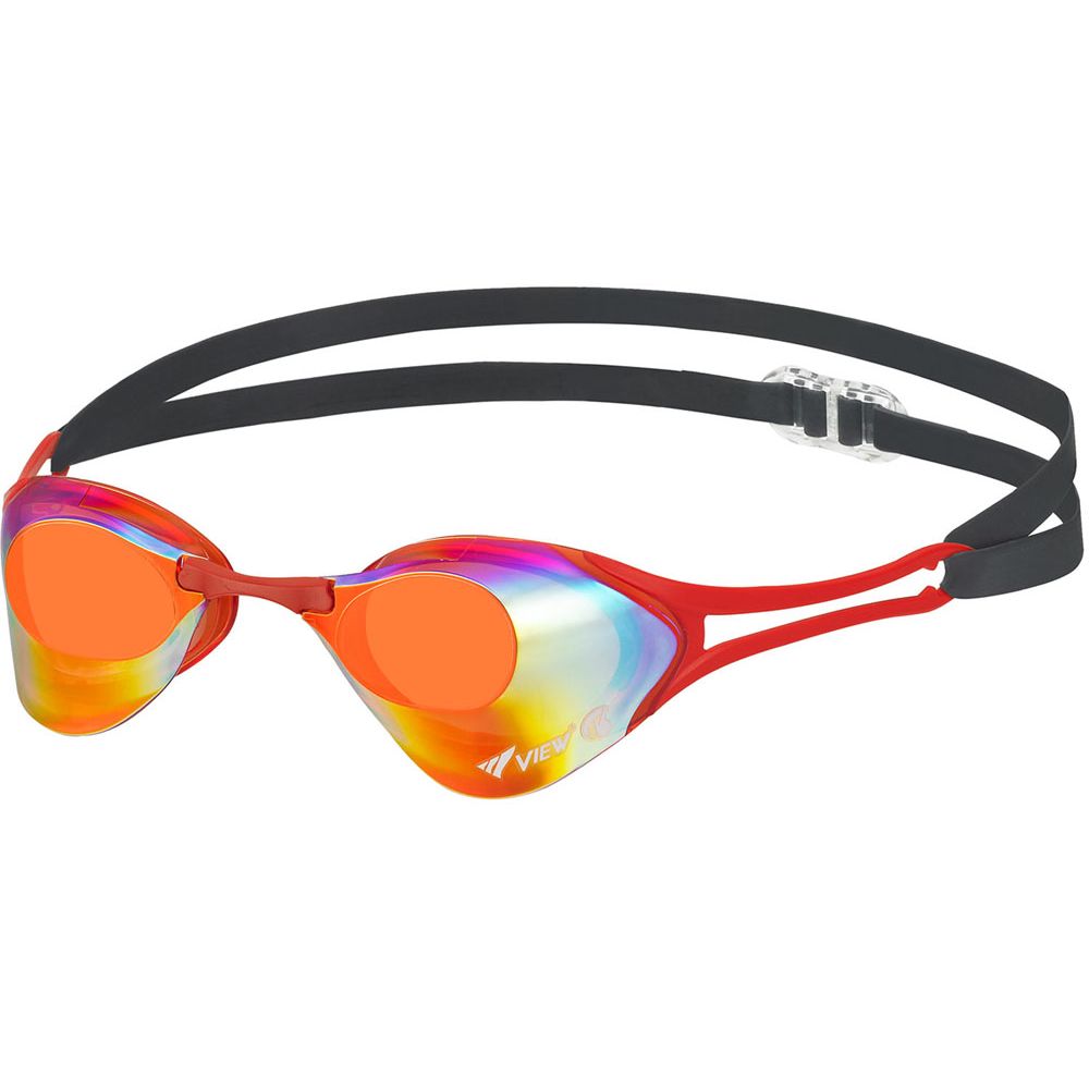 BRIKO ゴーグル オレンジ ミラー ビュー VIEW 水泳ゴーグル スイムゴーグル Blade ZERO ミラーレンズ