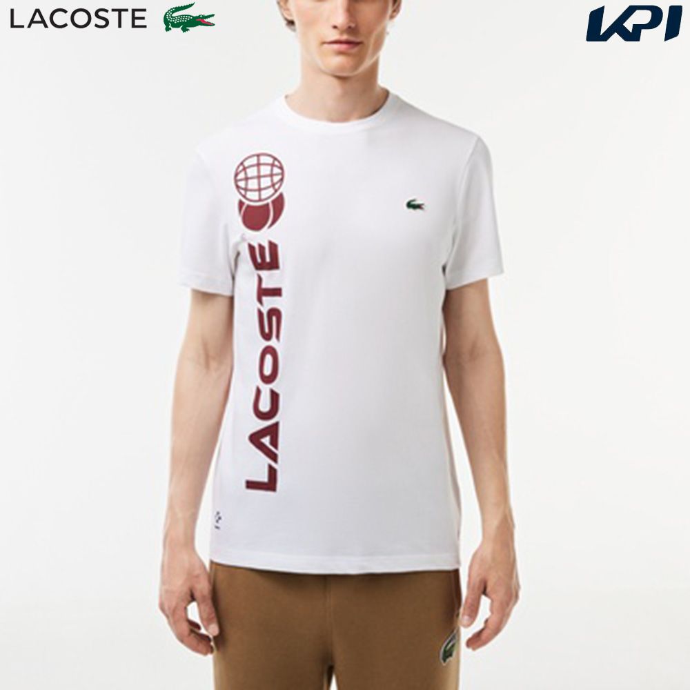 ラコステ LACOSTE テニスウェア メンズ 『ダニール・メドベージェフ』クルーネックTシャツ TH1795-10-001 2023FW 『即日出荷』