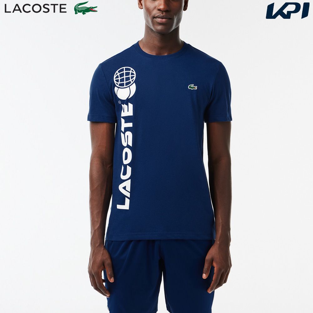 ラコステ LACOSTE テニスウェア メンズ 『ダニール・メドベージェフ』クルーネックTシャツ TH1795-10-F9F 2023FW 『即日出荷』