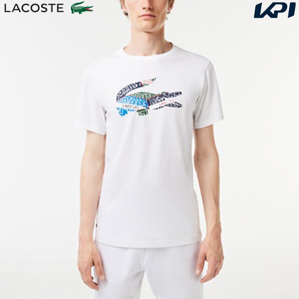 ラコステ LACOSTE テニスウェア メンズ コラージュワニロゴクルーネックTシャツ TH1801-10-001 2023FW 『即日出荷』