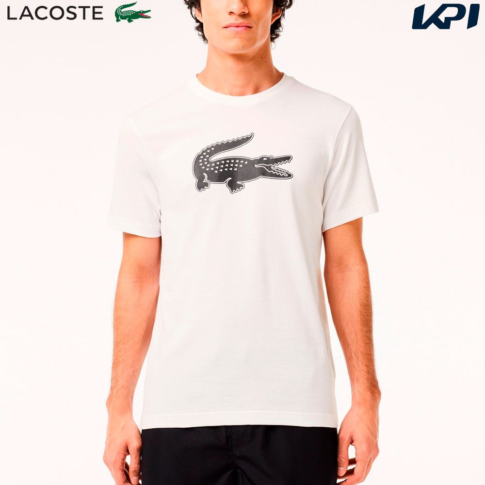 ラコステ LACOSTE テニスウェア メンズ   コットンブレンドウルトラドライロゴプリントTシャツ TH2042-99-AU8 2024SS 『即日出荷』