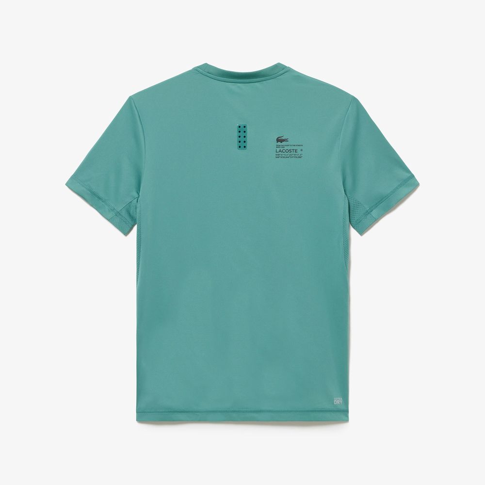 ラコステ LACOSTE テニスウェア メンズ ヒートレギュレーティングクルーネックTシャツ TH5207-99-SI0 2023FW 『即日出荷』｜kpi｜03