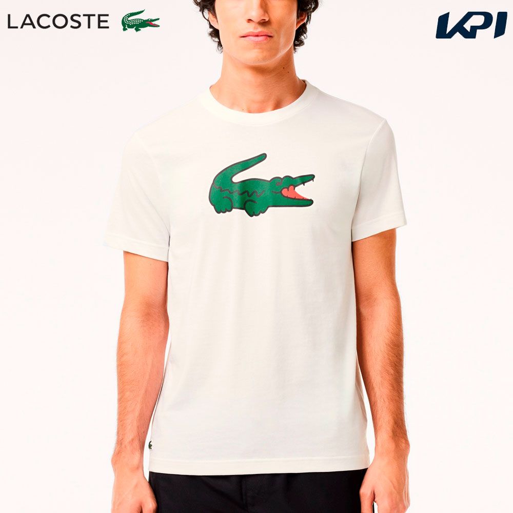 ラコステ LACOSTE テニスウェア メンズ   コットンタッチウルトラドライワニロゴグラフィックTシャツ TH7513-99-2D8 2024SS 5月上旬発売予定※予約