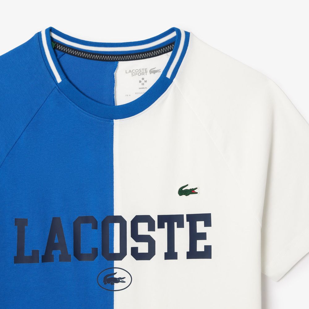 ラコステ LACOSTE テニスウェア メンズ   『ダニール・メドベージェフ』アシンメトリードライTシャツ TH7538-10-IQU 2024SS 『即日出荷』｜kpi｜03