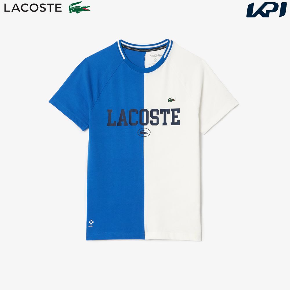 ラコステ LACOSTE テニスウェア メンズ   『ダニール・メドベージェフ』アシンメトリードライTシャツ TH7538-10-IQU 2024SS 『即日出荷』｜kpi