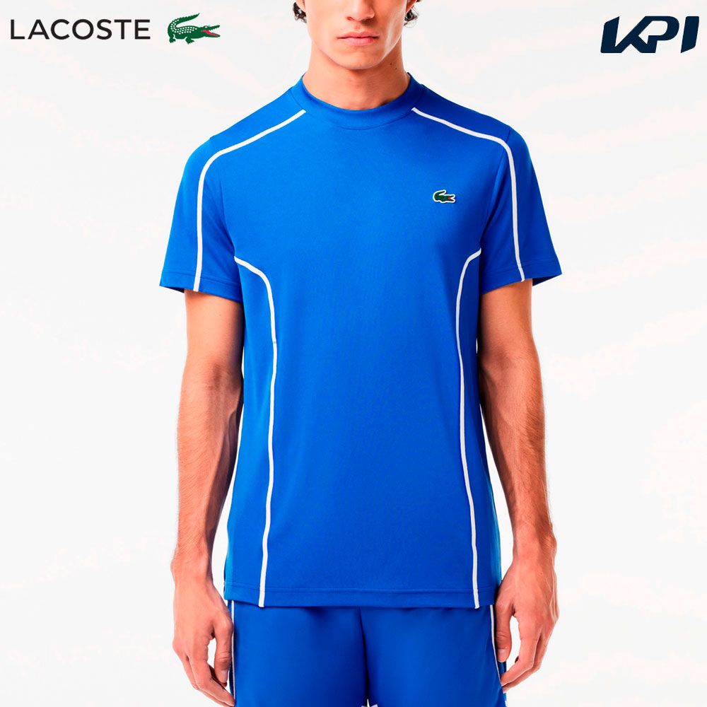 ラコステ LACOSTE テニスウェア メンズ コントラストラインドウルトラドライTシャツ TH7545-99-IXW 2024SS 『即日出荷』