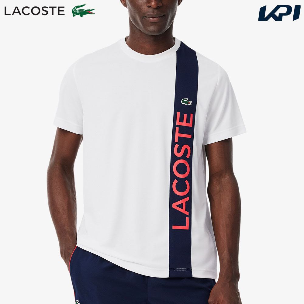『即日出荷』ラコステ LACOSTE テニスウェア メンズ   アシンメトリーデザインウルトラドライ鹿の子 Tシャツ TH8938-10-HI1 2025SS