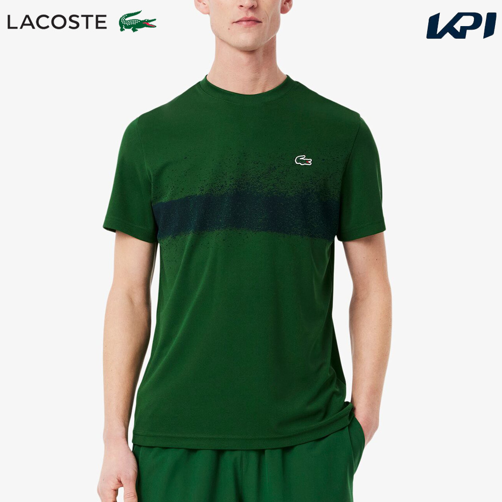 LACOSTE ラコステ Tシャツ テニスウェア 半袖 ラコステ LACOSTE テニス ドライコットンTシャツ （ネイビー