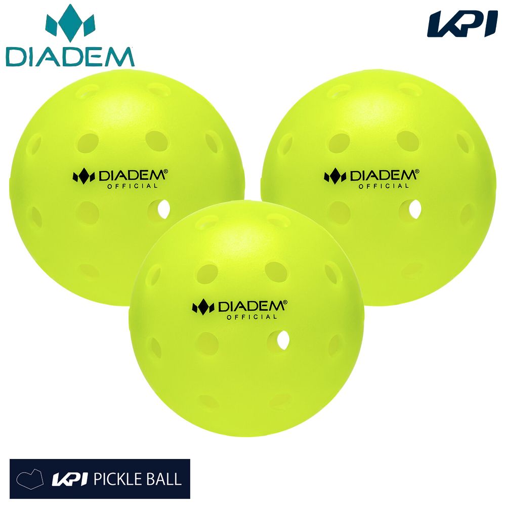 『即日出荷』ダイアデム DIADEM  ピックルボール ボール POWER PICKLEBALL 3PK パワー 3個入  TPB001