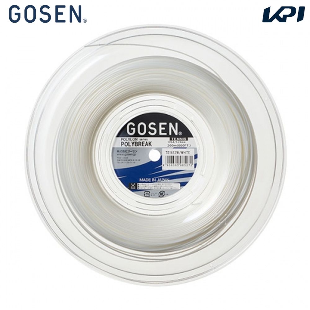 ゴーセン GOSEN テニスガット・ストリング    POLYBREAK 18 200mロール ポリブレイク18 TS1622 GOSEN（ゴーセン） テニスガット・ストリング POLYBREAK 18 200mロール