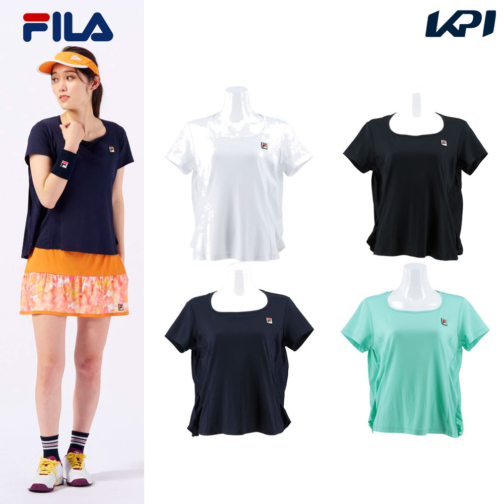 2023SS フィラ FILA テニスウェア レディース ゲームシャツ　VL2591 イエロー(18)