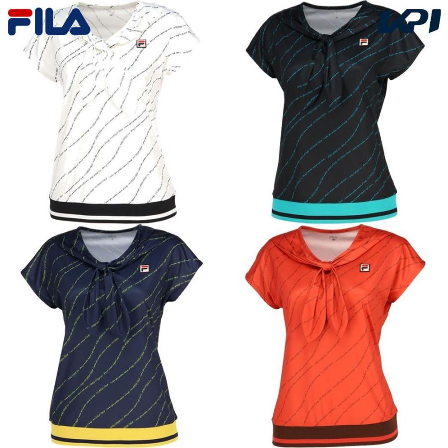 フィラ FILA テニスウェア レディース ゲームシャツ VL2680 2023FW｜kpi