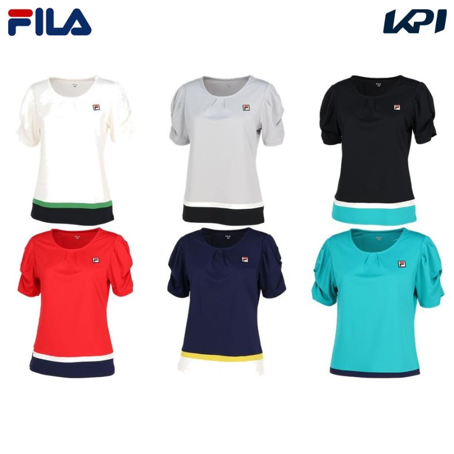 フィラ FILA テニスウェア レディース ゲームシャツ VL2697 2023FW｜kpi