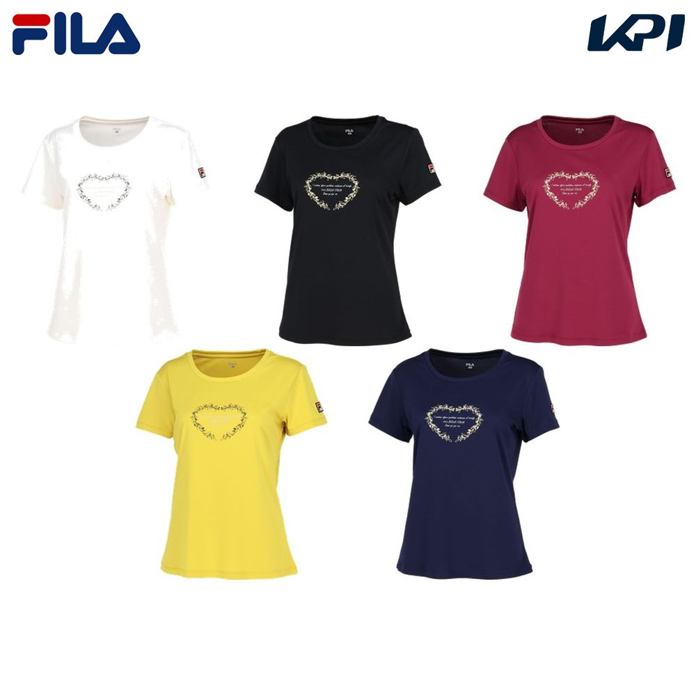 フィラ FILA テニスウェア レディース グラフィックTシャツ VL2706 2023FW｜kpi