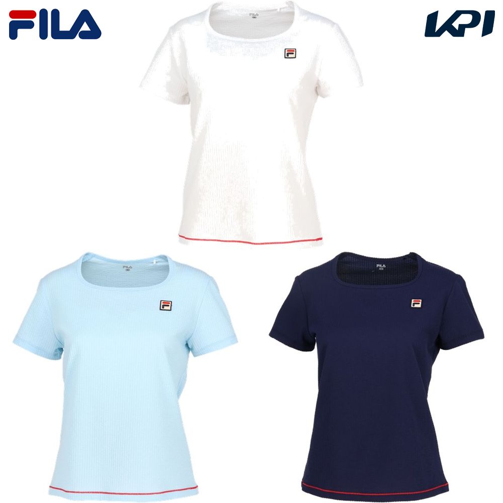 フィラ FILA テニスウェア レディース   ゲームシャツ VL2847 2024SS