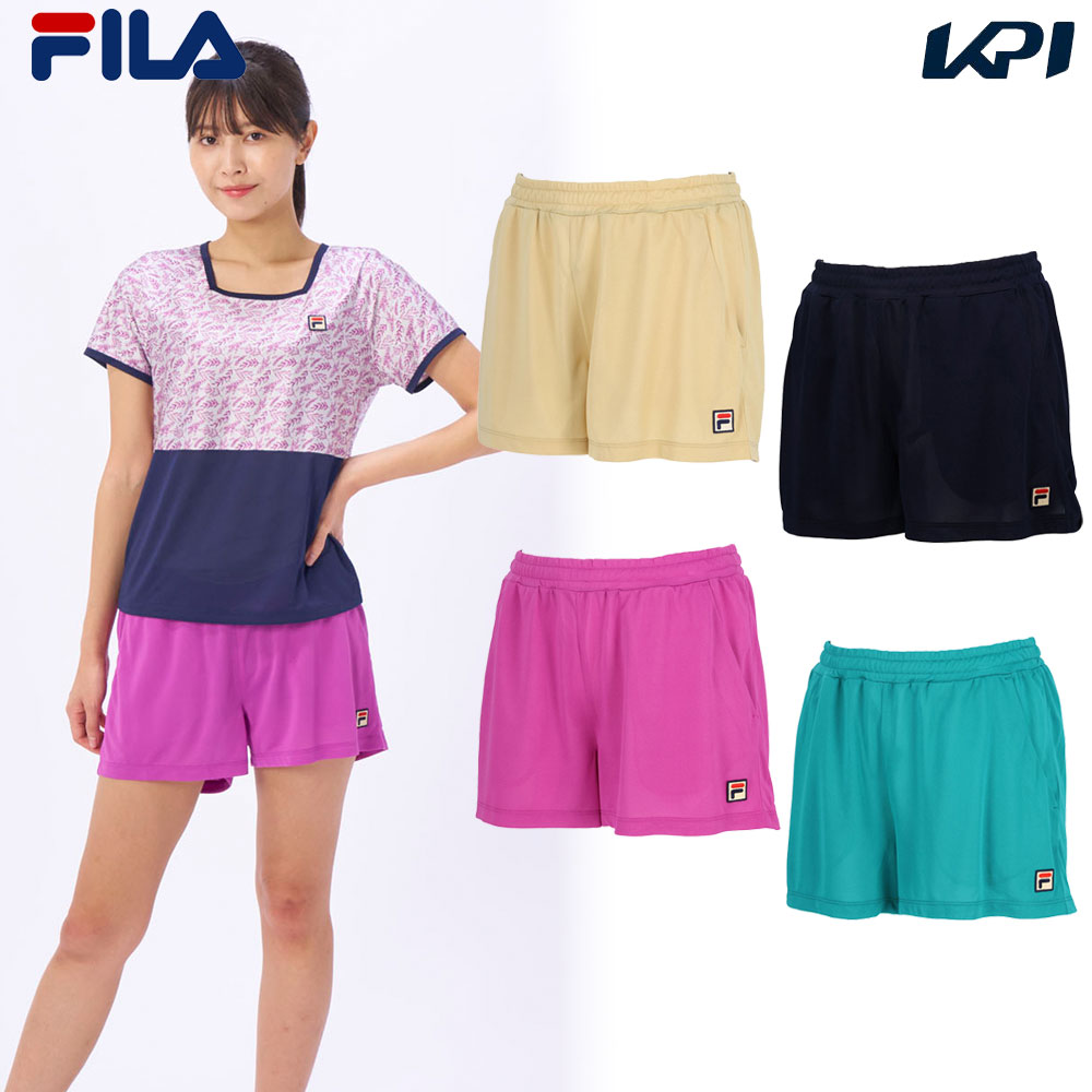 フィラ FILA テニスウェア レディース   ショートパンツ VL2878 2024SS｜kpi