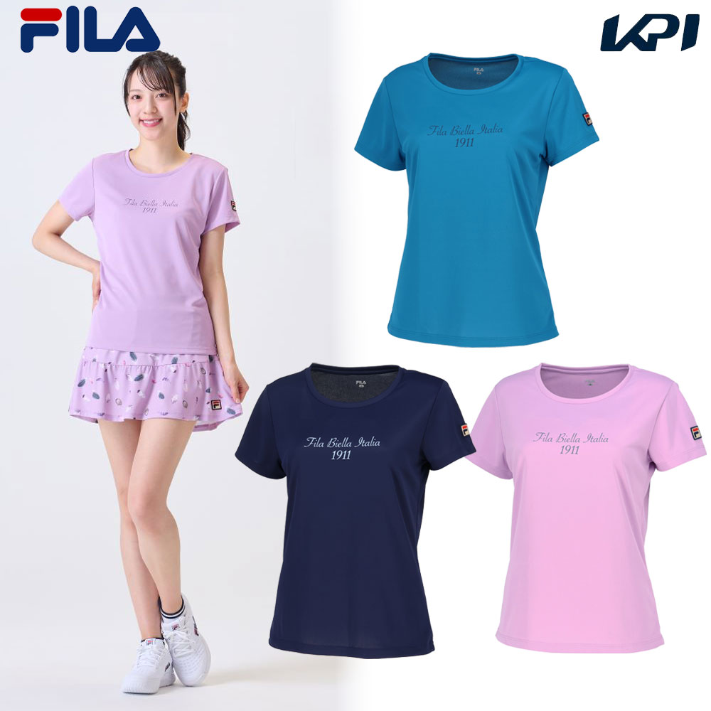 フィラ FILA テニスウェア レディース グラフィックTシャツ VL2992 2024FW