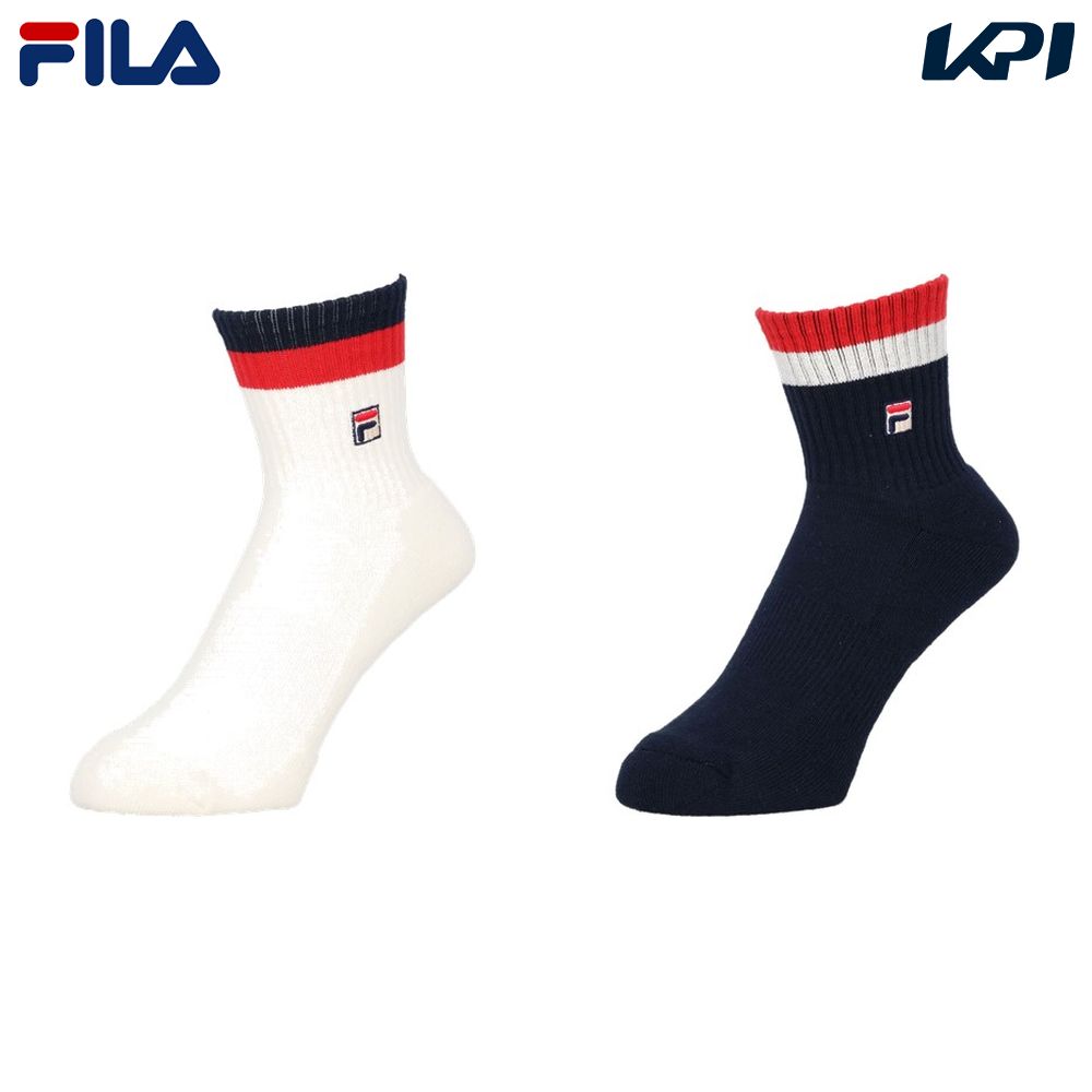 【楽天最安値に挑戦】フィラ FILA テニスアクセサリー メンズ   ライン入リソックス VM9781 2024SS