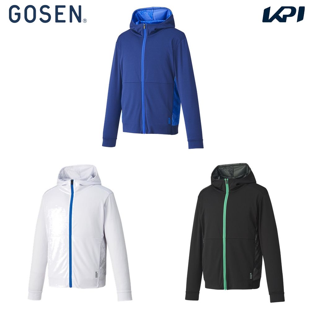 ゴーセン GOSEN テニスウェア ユニセックス   ジップアップパーカー W2400 2024SS｜kpi