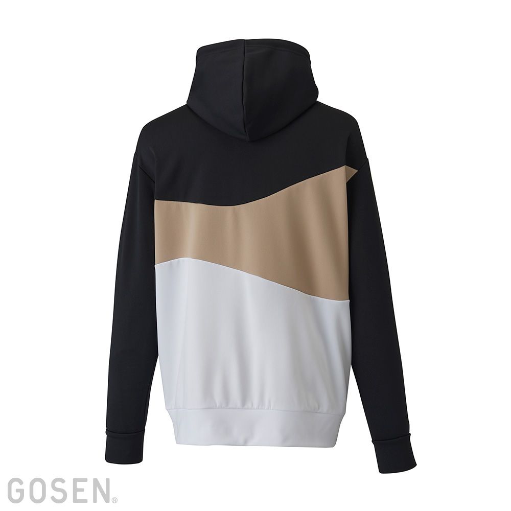 【GOSEN/ゴーセン】ベージュ/ホワイト パーカーLサイズ ウインザーオンラインショップゴーセン 裏起毛ストレッチジップ