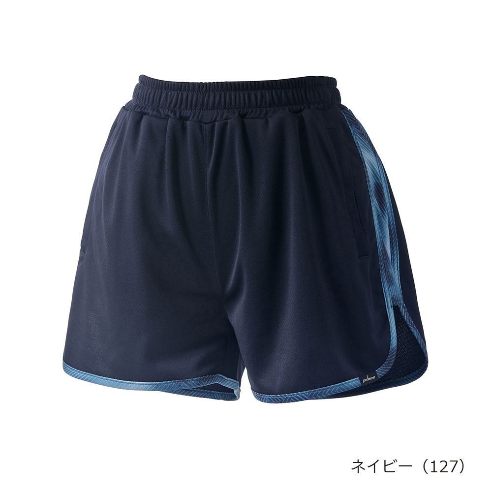 AO テニスネイビー プリーツショートパンツ 新品 Prince（プリンス） テニスウェア レディース ショートパンツ WF6347