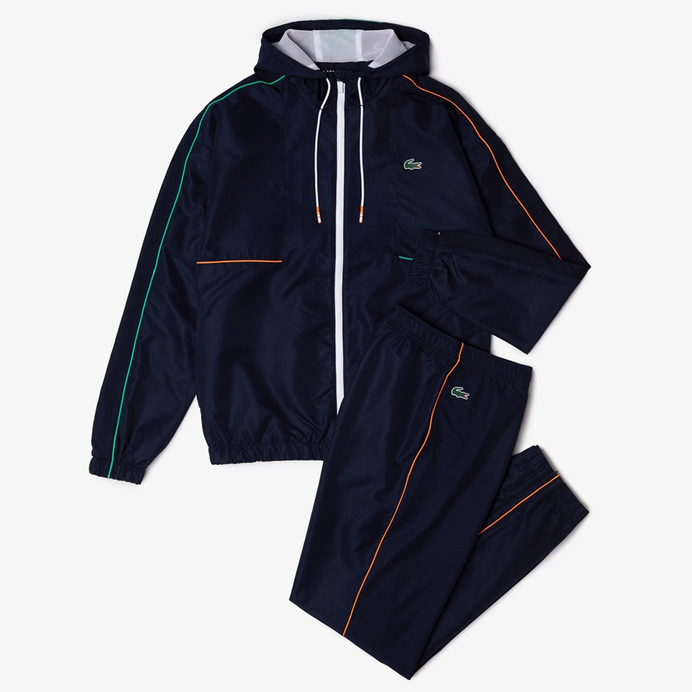 ラコステ LACOSTE テニスウェア メンズ ダイヤリップストップセットアップトラックスーツ WH0879L-CLW 2022SS 即日出荷 衝撃特価