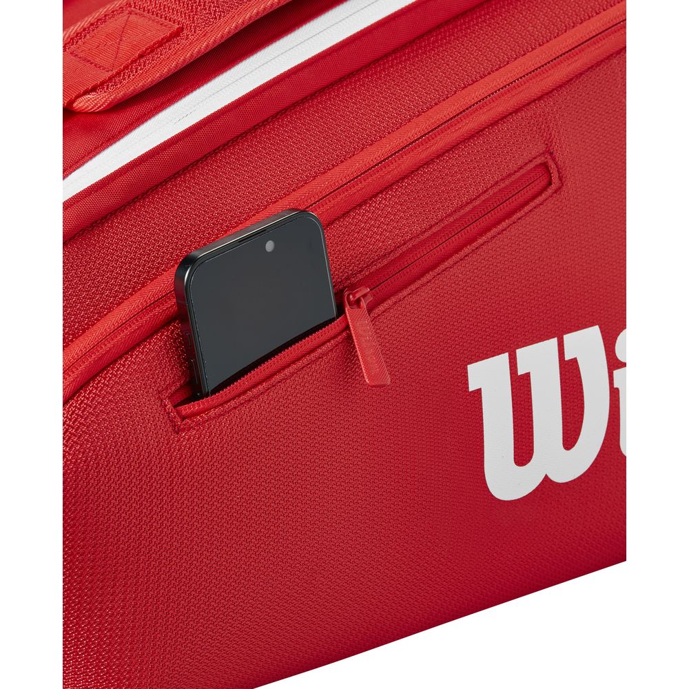 「最短当日出荷」ウイルソン Wilson テニスバッグ・ケース SUPER TOUR RED 9PK スーパーツアー ラケットバッグ WR8036701001_4