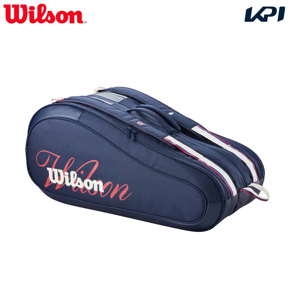�w�����o�ׁx�E�C���\�� Wilson �e�j�X�o�b�O�E�P�[�X    US OPEN 2026 12PK RACKET BAG Navy ���P�b�g�o�b�O �l�C�r�[ WR8056701001
