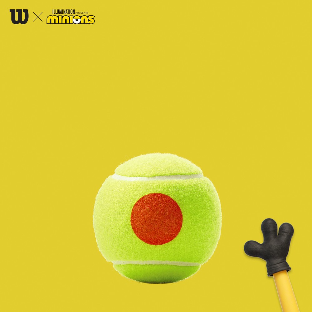 ミニオンズ ジュニアテニスボール 54球 ステージ2 オレンジWR8202601 Wilson（ウイルソン） 『即日出荷』ウイルソン ジュニアテニスボール